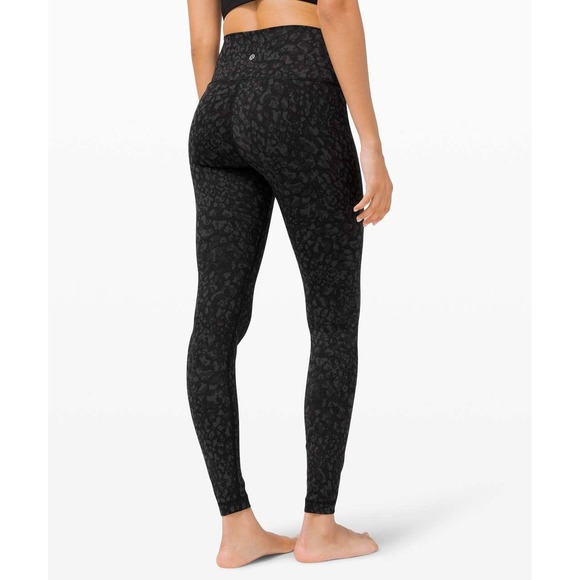 Lululemon Pants - Lululemon Align High-Rise Pant 28 Wild Thing Camo Deep Coal Multi Size 10